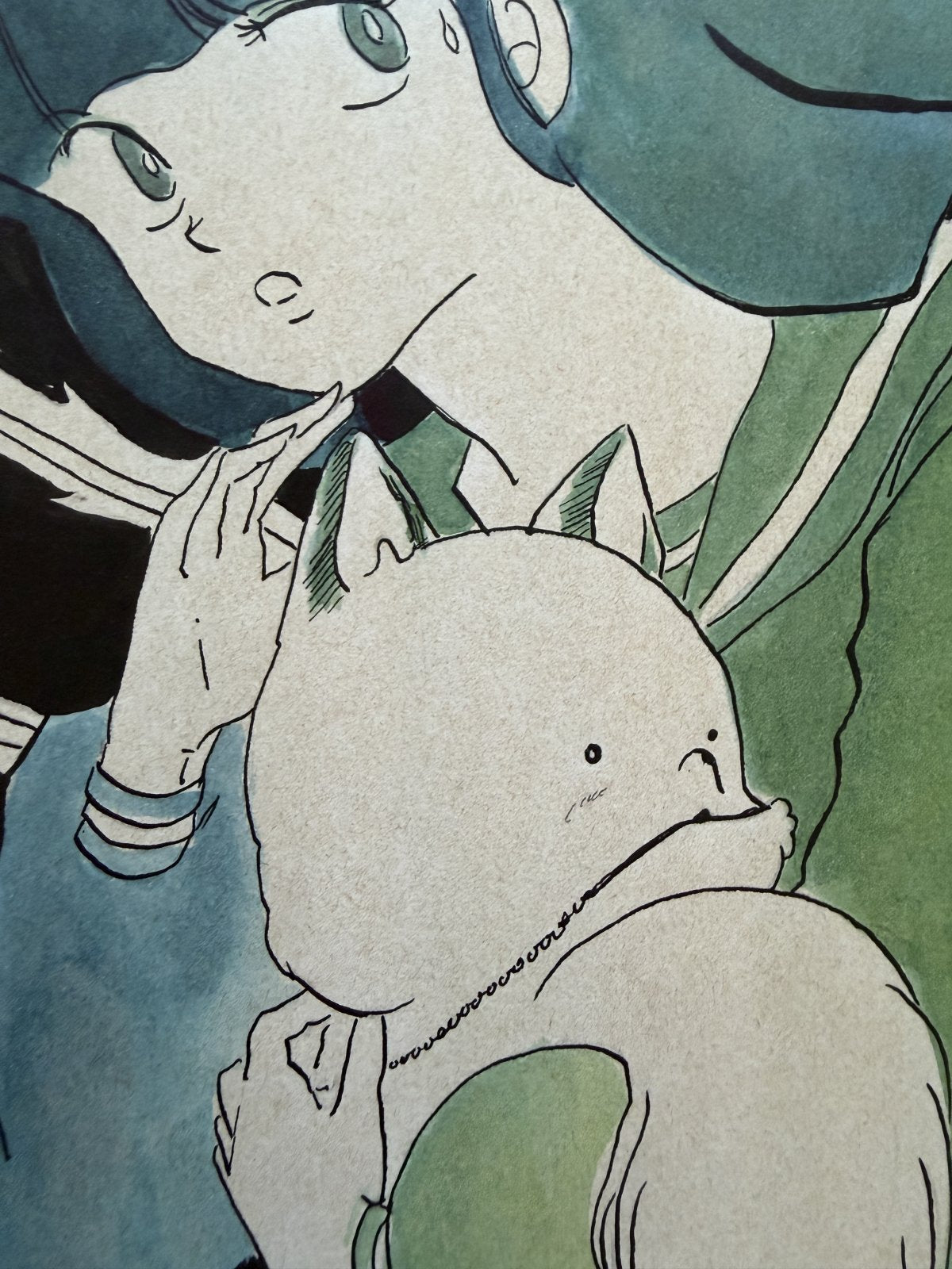 Detail view 8 of Kyoko Portrait | Showa Era Manga Art