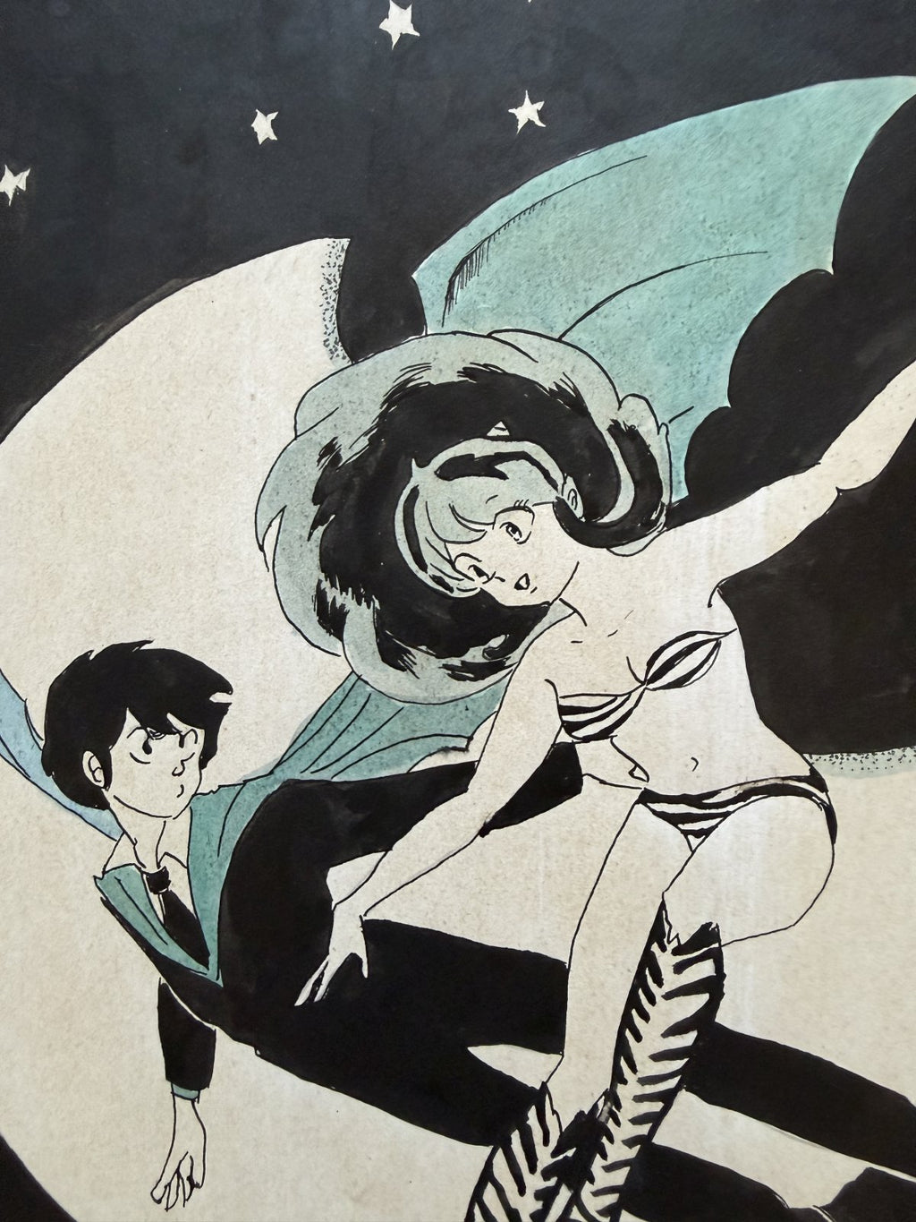 Full scene view of Urusei Yatsura Scene | Vintage Manga Reproduction
