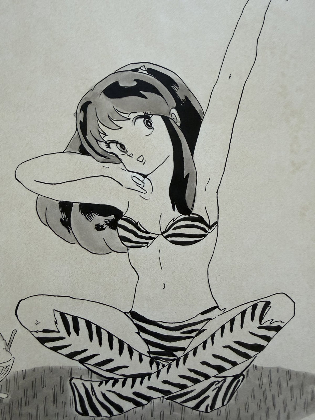 Full scene view of Urusei Yatsura Scene | Vintage Manga Reproduction