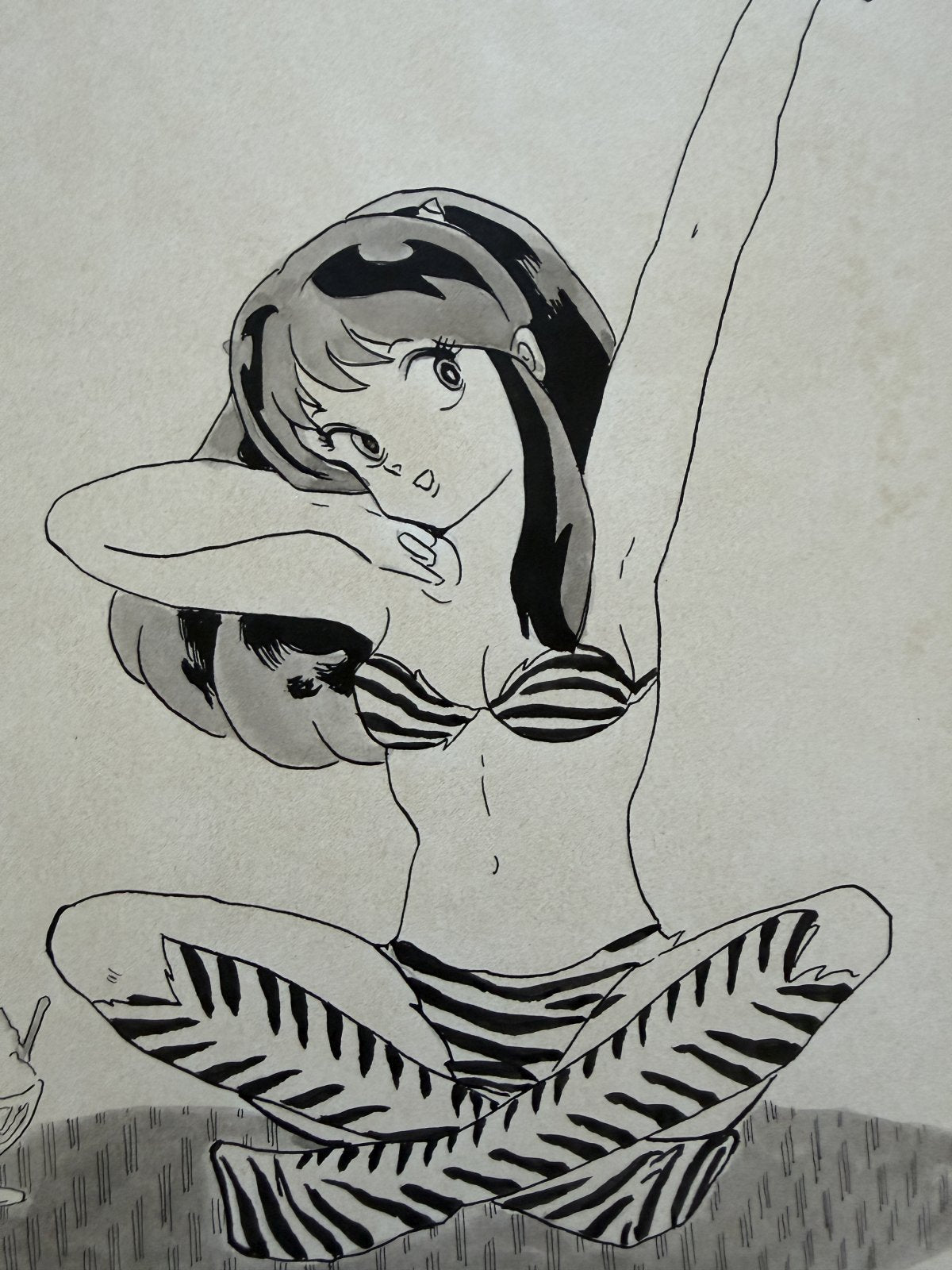 Full scene view of Urusei Yatsura Scene | Vintage Manga Reproduction