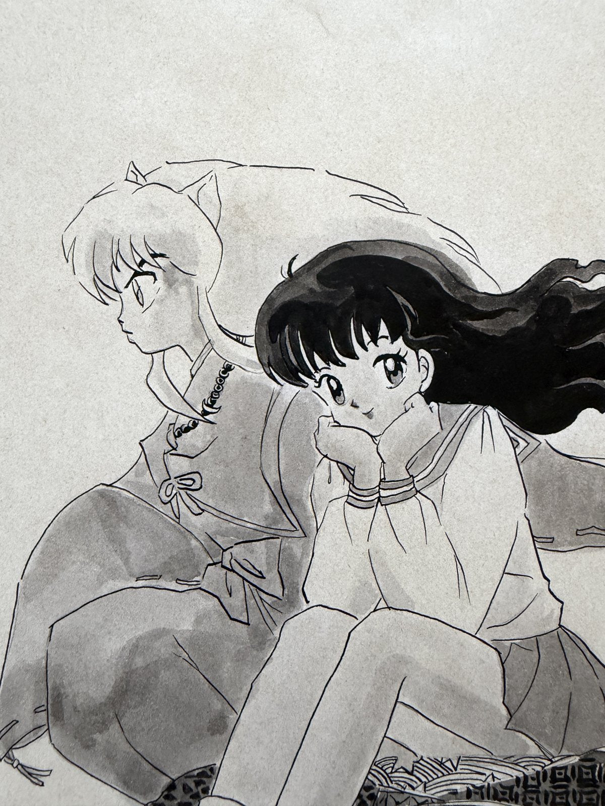 Dialogue balloons and text detail from Inuyasha Scene