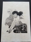 Rumiko Takahashi Inuyasha Scene | Douga-Style Hand-Drawn Vintage Manga Art