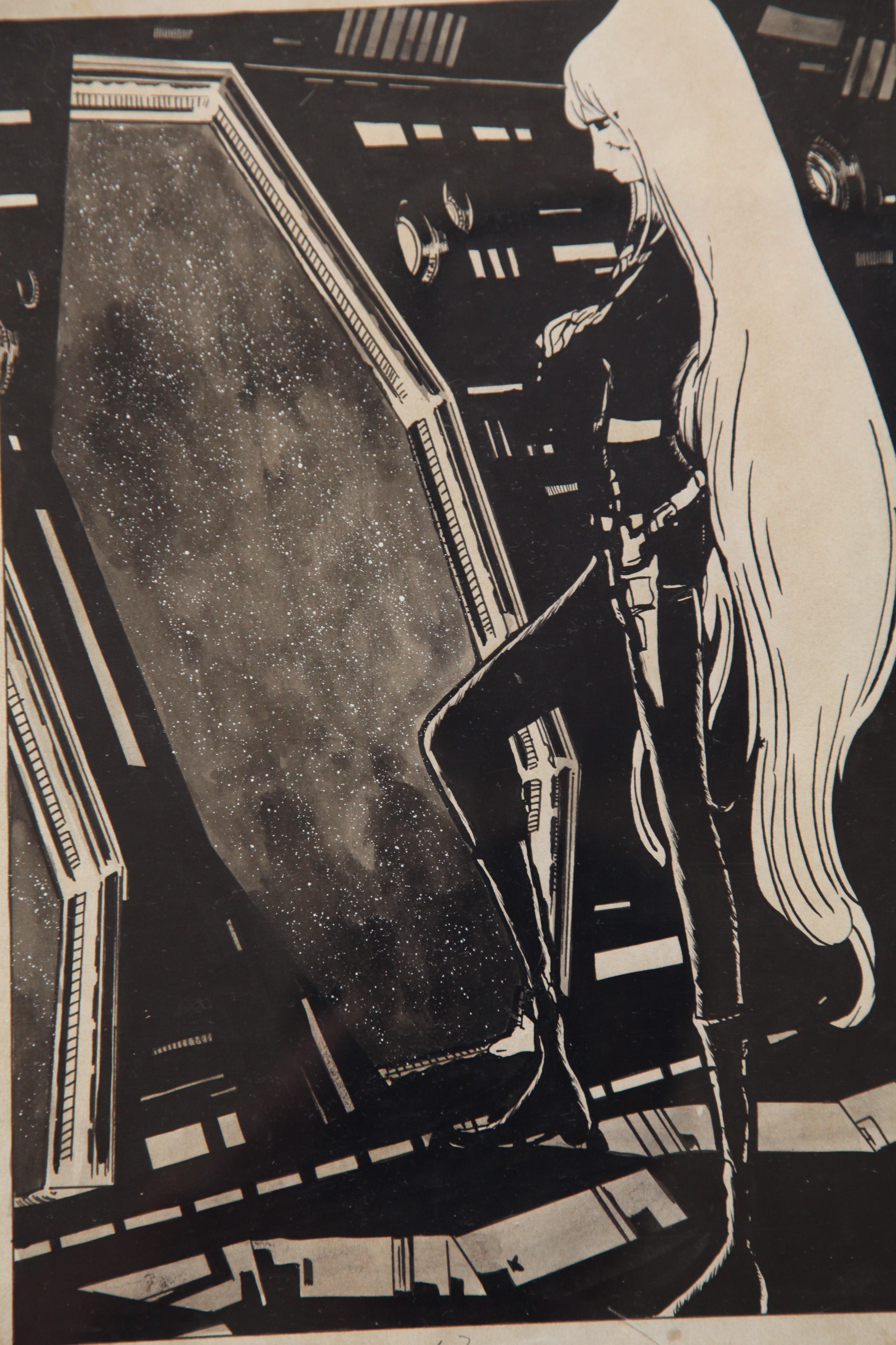 Full scene view of Maetel Portrait | Vintage Manga Reproduction