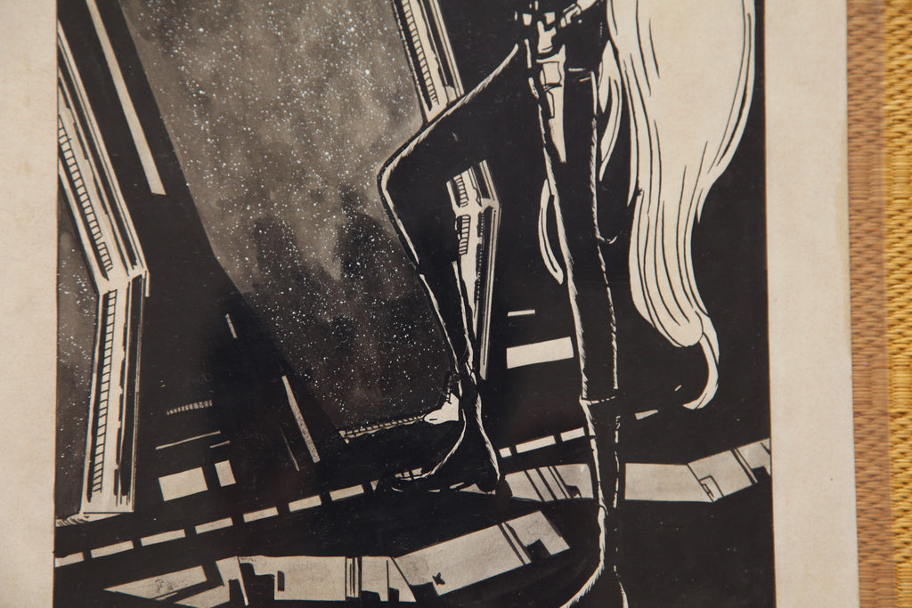 Detail view 6 of Maetel Portrait | Showa Era Manga Art
