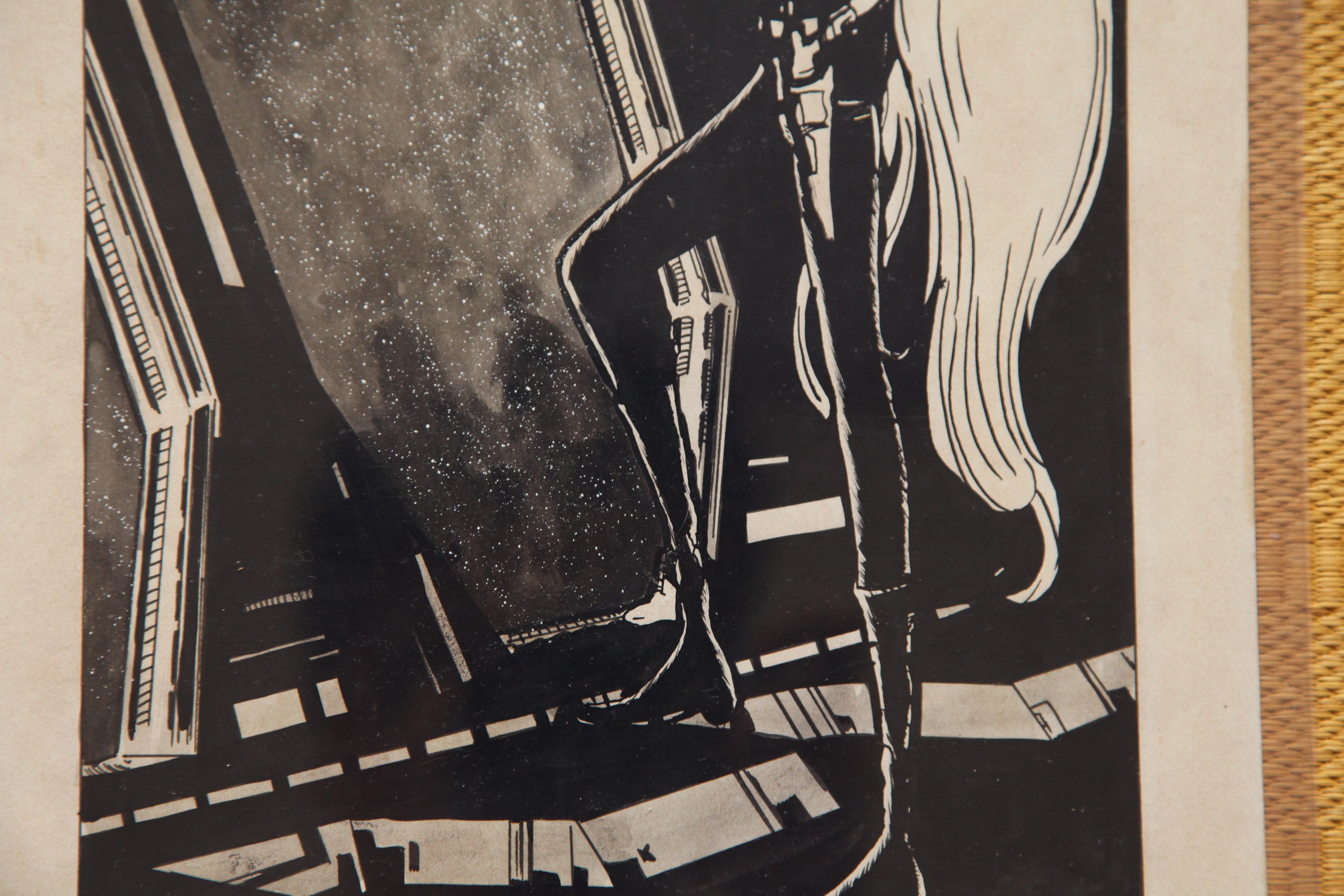 Detail view 6 of Maetel Portrait | Showa Era Manga Art