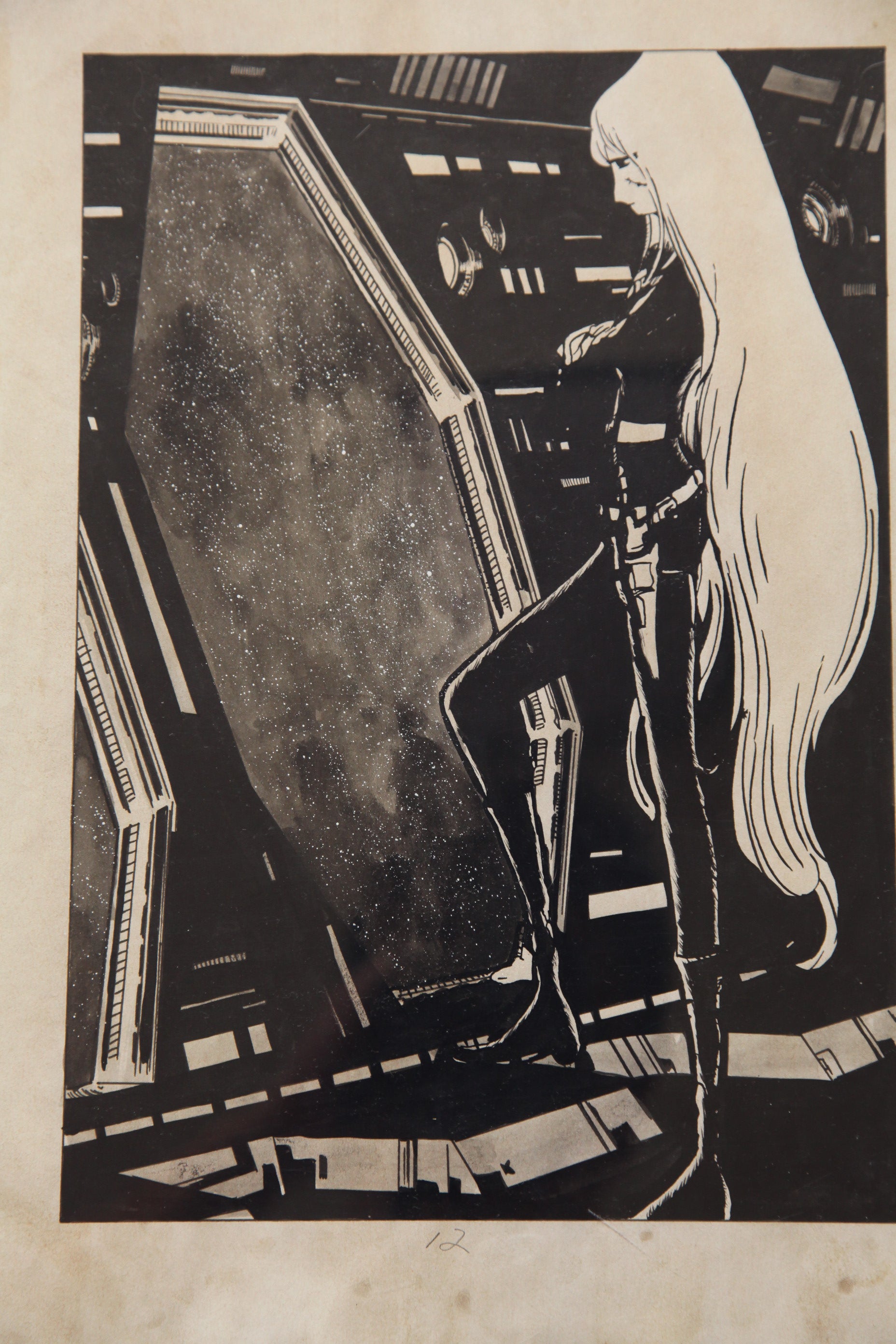 Detail view 9 of Maetel Portrait | Showa Era Manga Art