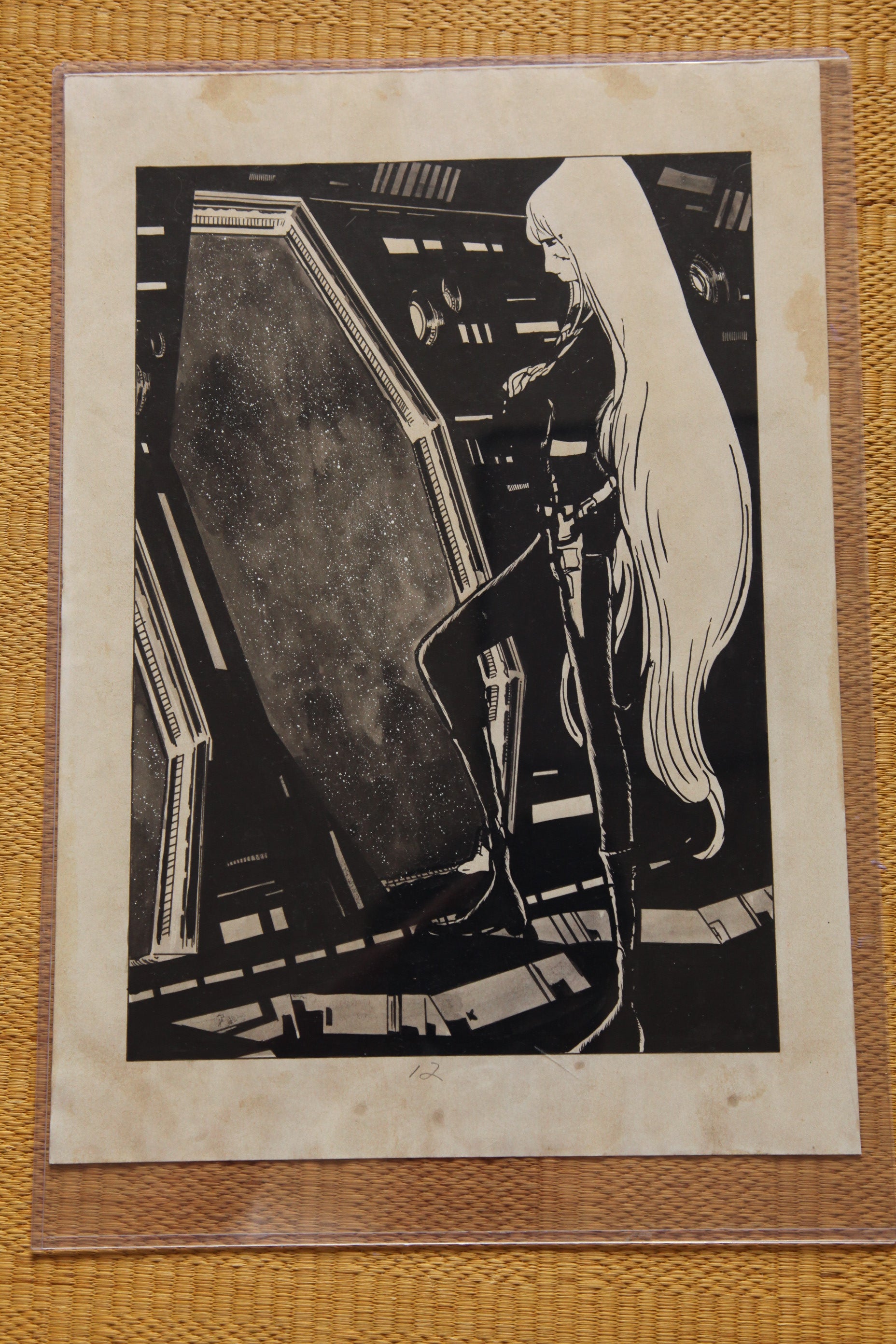 Detail view 11 of Maetel Portrait | Showa Era Manga Art