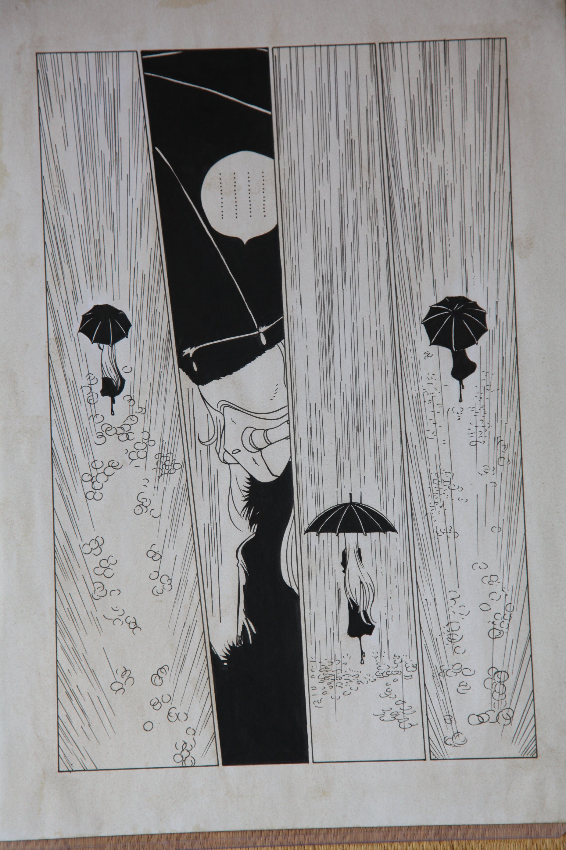 Full scene view of Maetel Portrait | Vintage Manga Reproduction