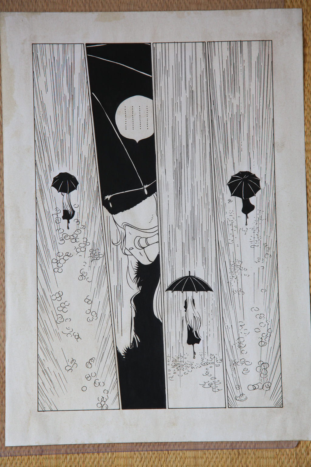 Character detail from Maetel Portrait | Hand-Drawn on Aged Paper