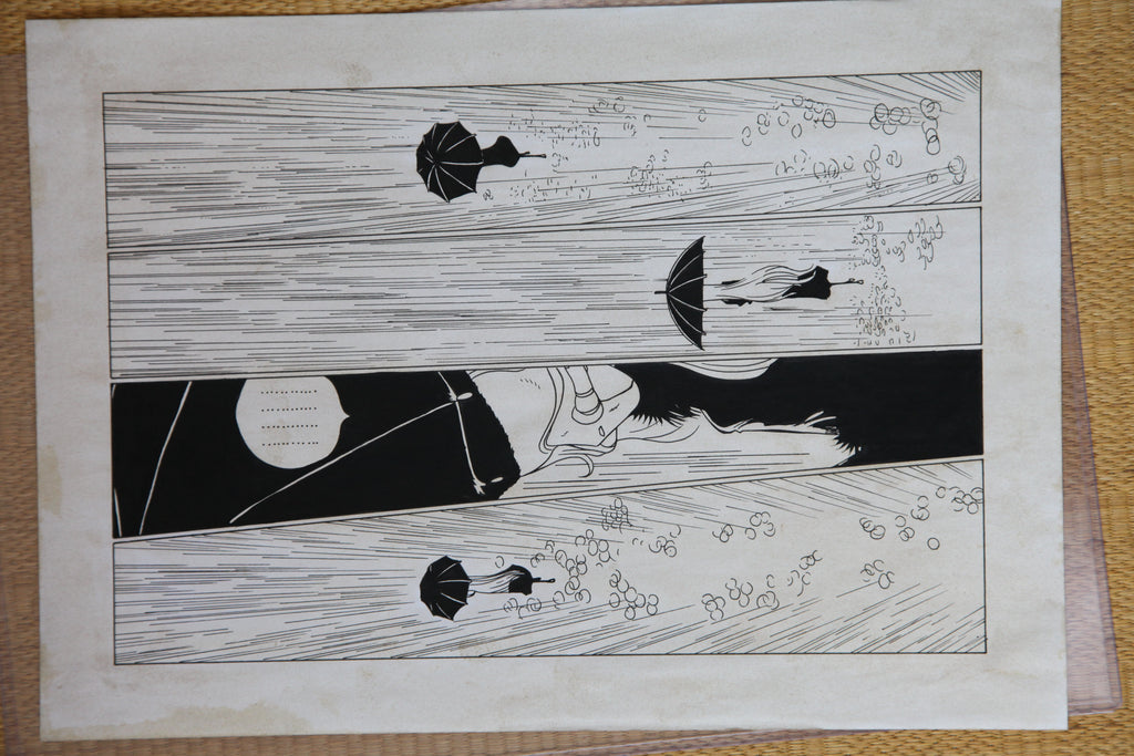 Detail view 8 of Maetel Portrait | Showa Era Manga Art