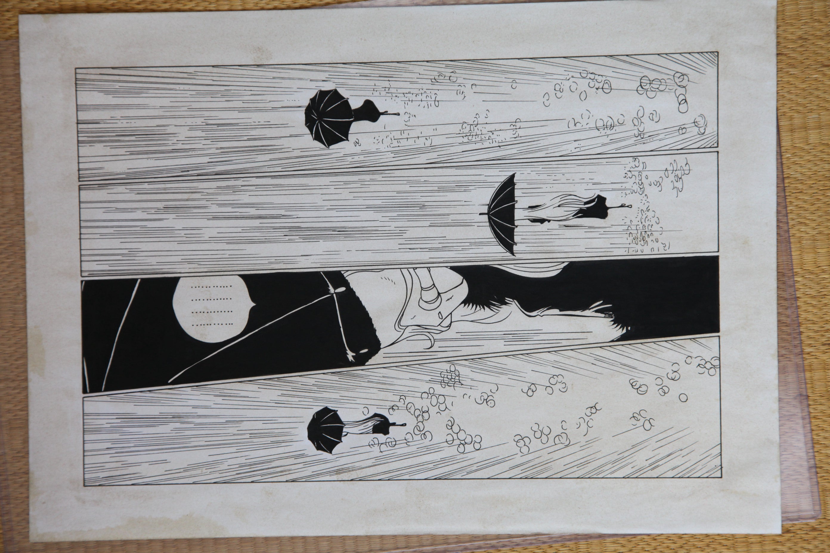 Detail view 8 of Maetel Portrait | Showa Era Manga Art