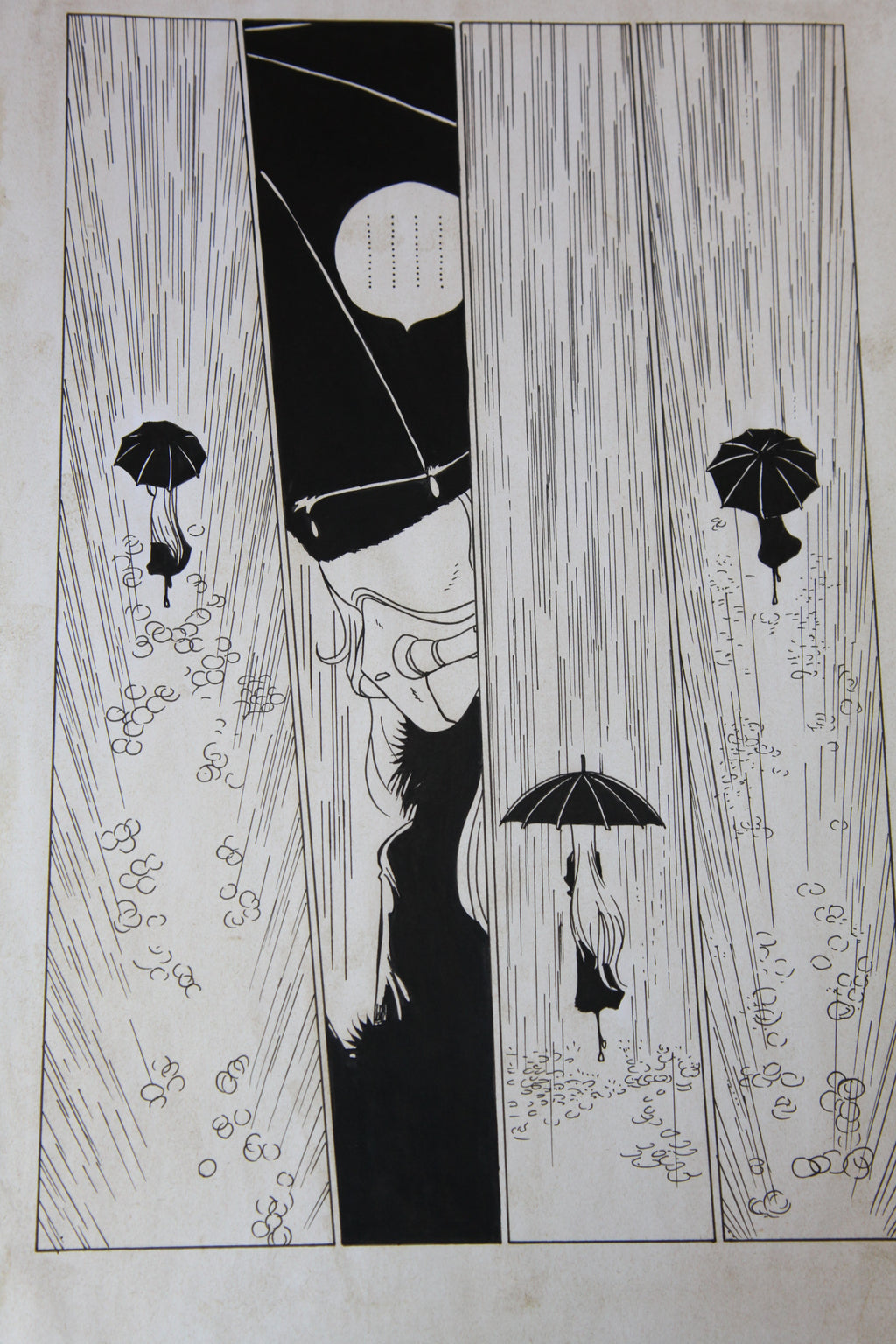 Leiji Matsumoto Maetel Portrait | Douga-Style Hand-Drawn Vintage Manga Art