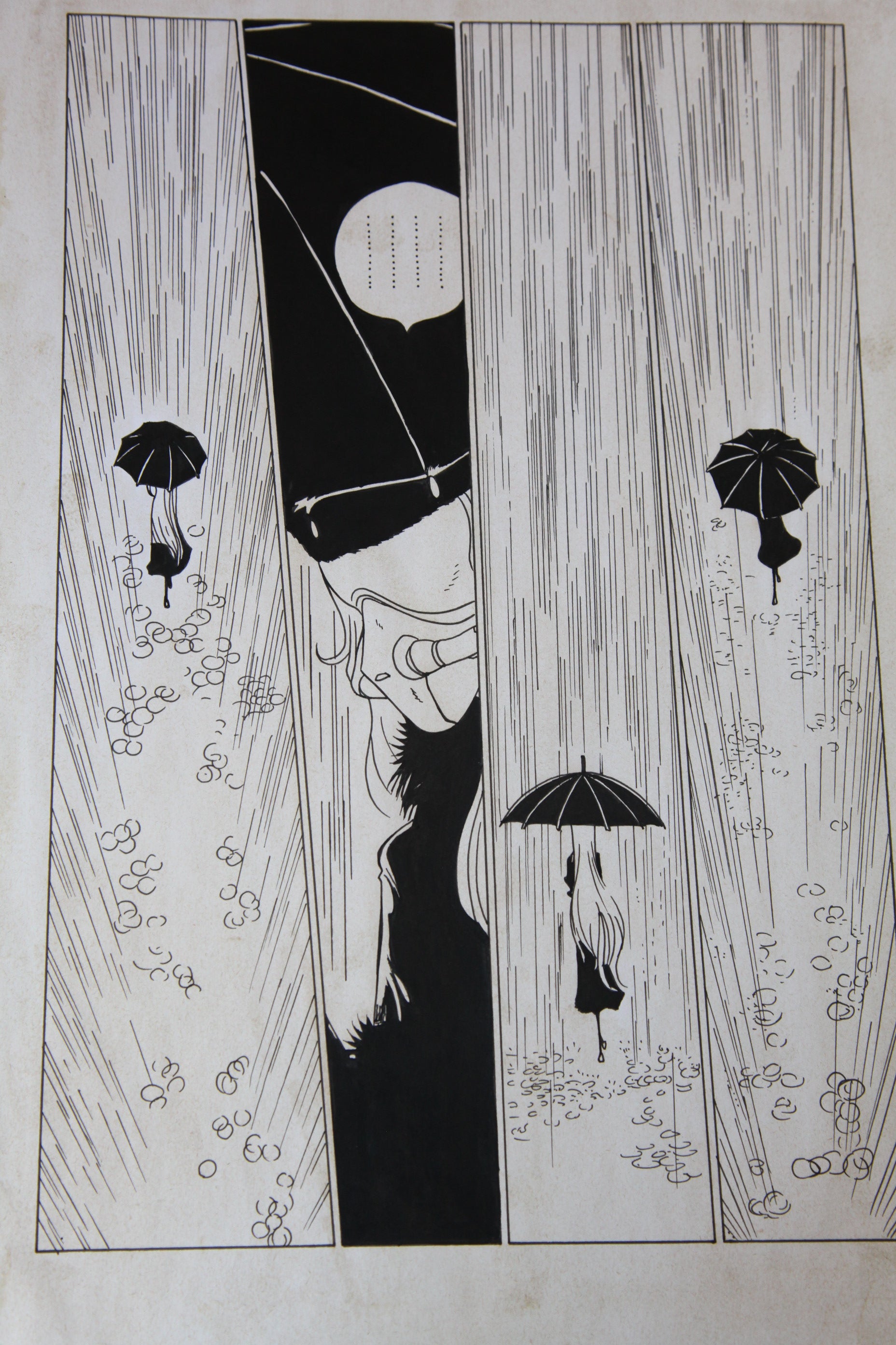 Leiji Matsumoto Maetel Portrait | Douga-Style Hand-Drawn Vintage Manga Art
