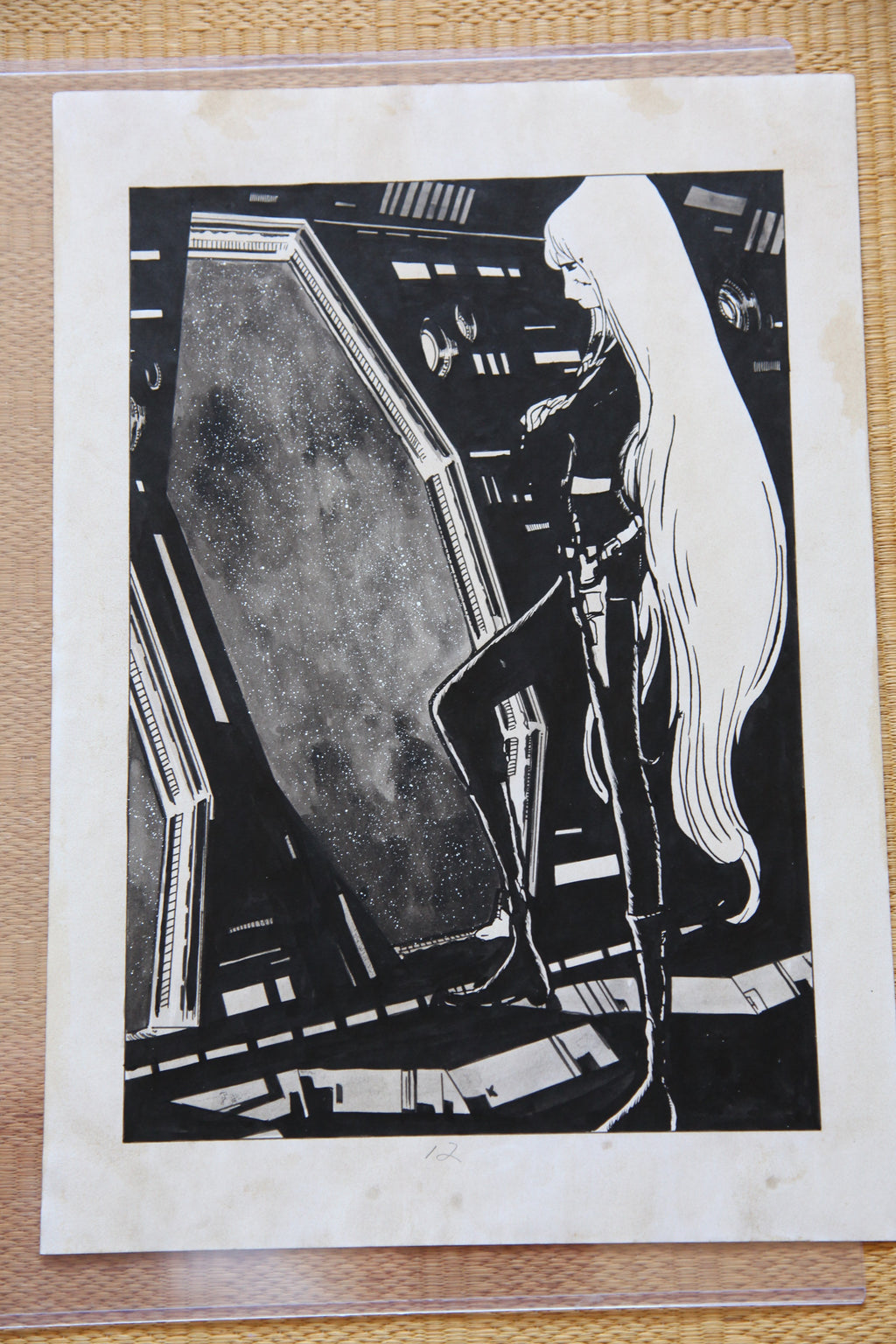 Detail view 12 of Maetel Portrait | Showa Era Manga Art