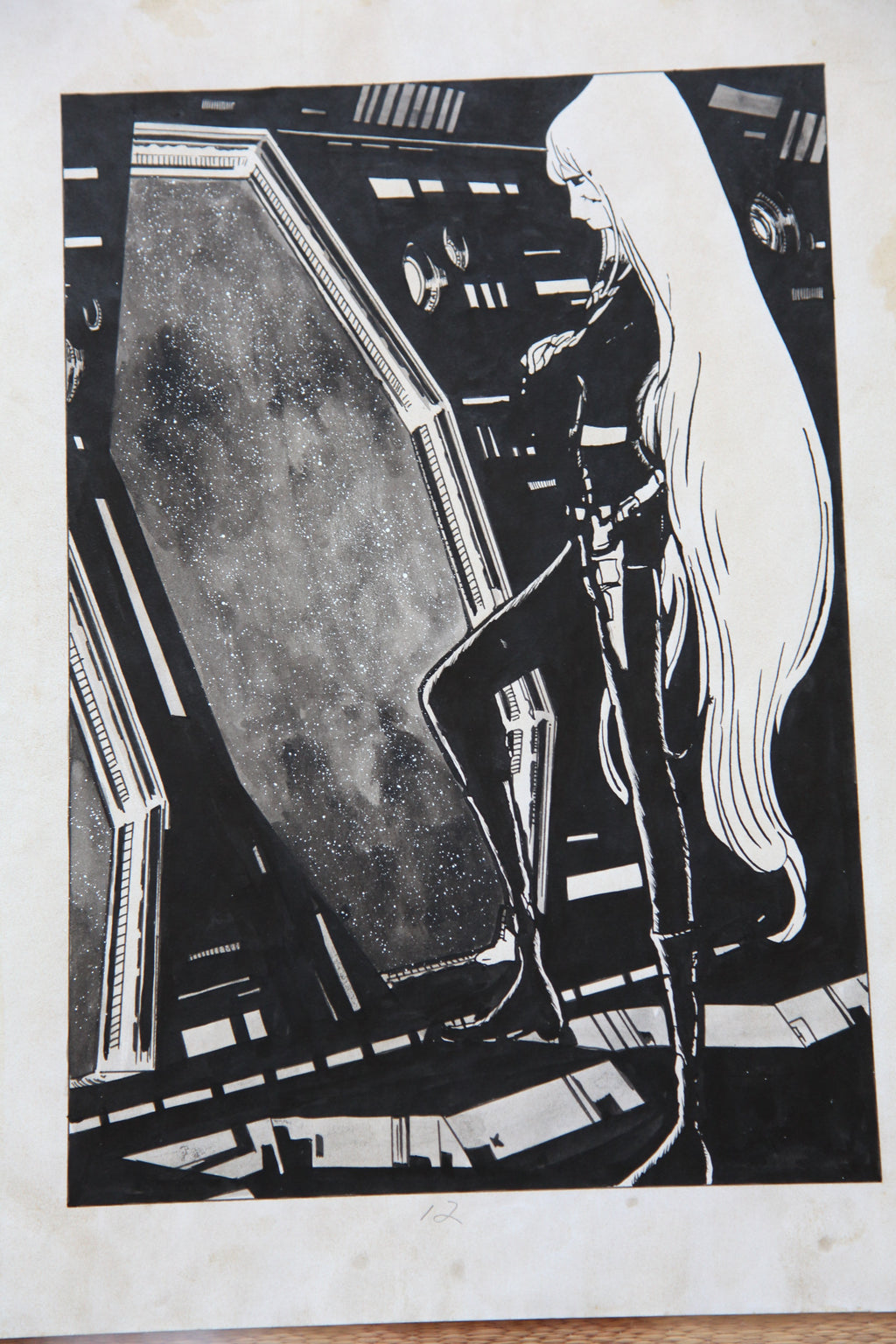 Detail view 13 of Maetel Portrait | Showa Era Manga Art