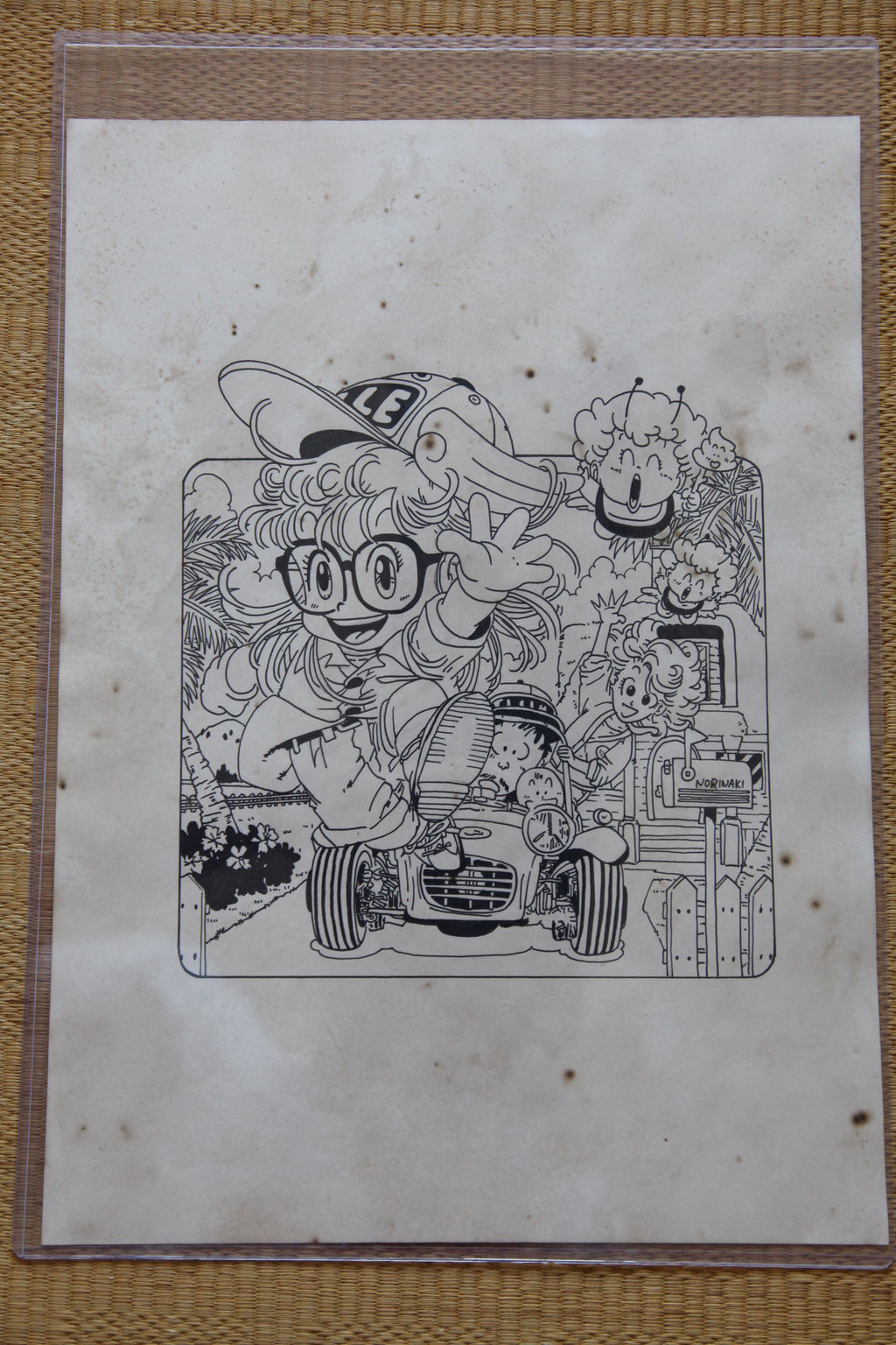 Akira Toriyama Arale Norimaki Portrait Lum Alien Princess | Douga-Style Hand-Drawn Vintage Manga Art