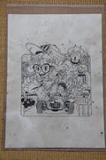 Akira Toriyama Arale Norimaki Portrait Lum Alien Princess | Douga-Style Hand-Drawn Vintage Manga Art