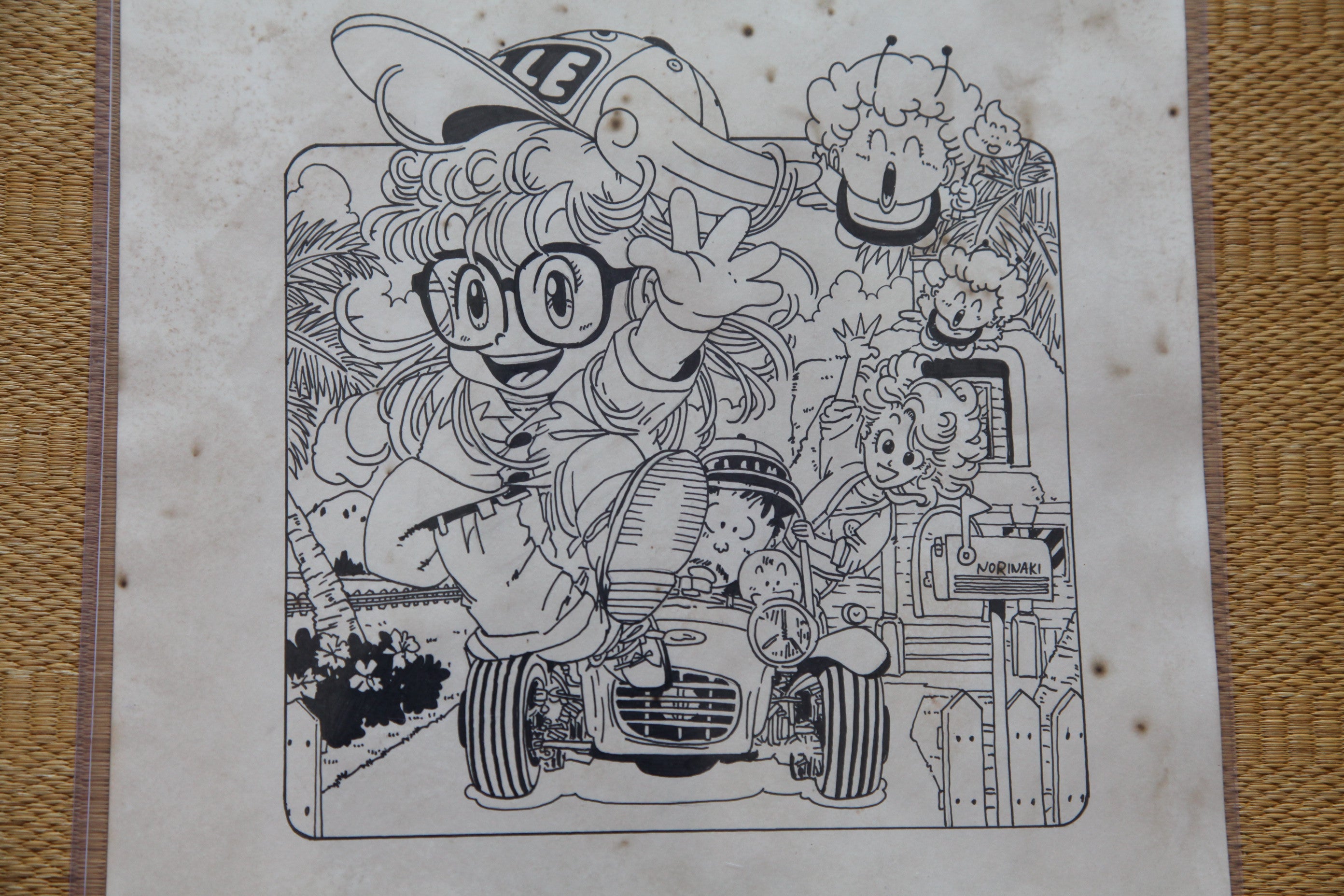 Detail view 6 of Arale Norimaki Portrait Lum Alien Princess | Showa Era Manga Art