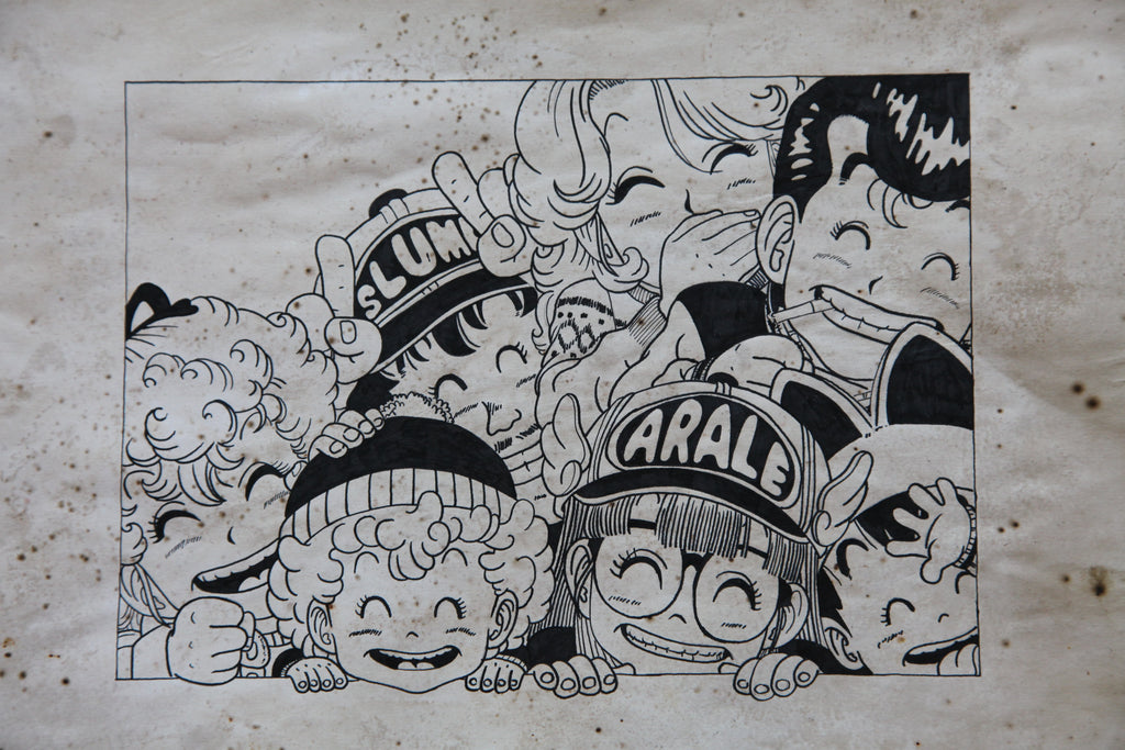 Black backing board and protective packaging of Arale Norimaki Portrait Lum Alien Princess