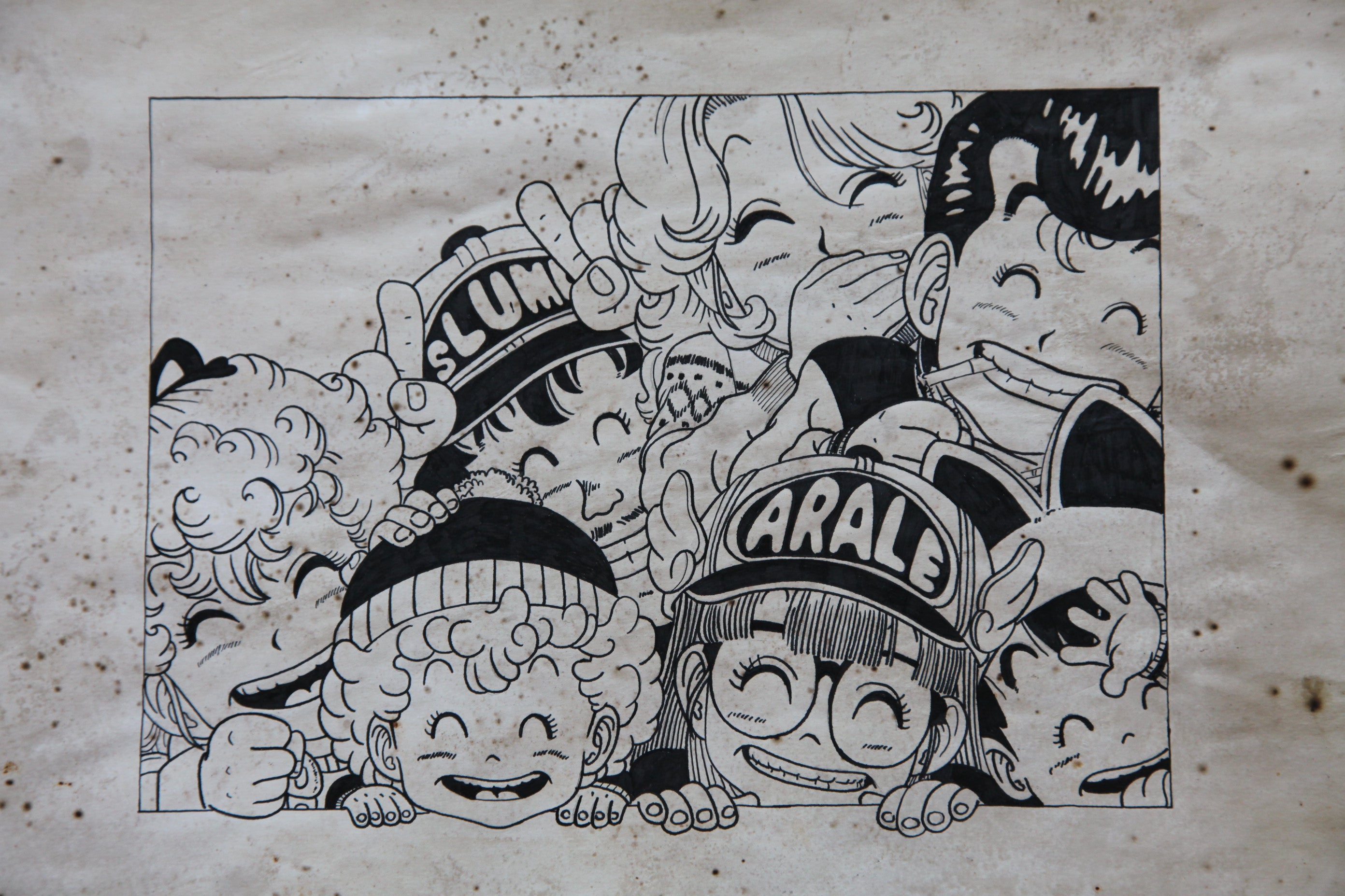 Black backing board and protective packaging of Arale Norimaki Portrait Lum Alien Princess