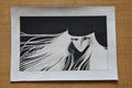 Hand drawn Galaxy Express 999 Maetel vintage manga reproduction in protective sleeve