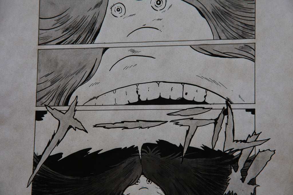 Dialogue balloons and text detail from Galaxy Express 999 Scene
