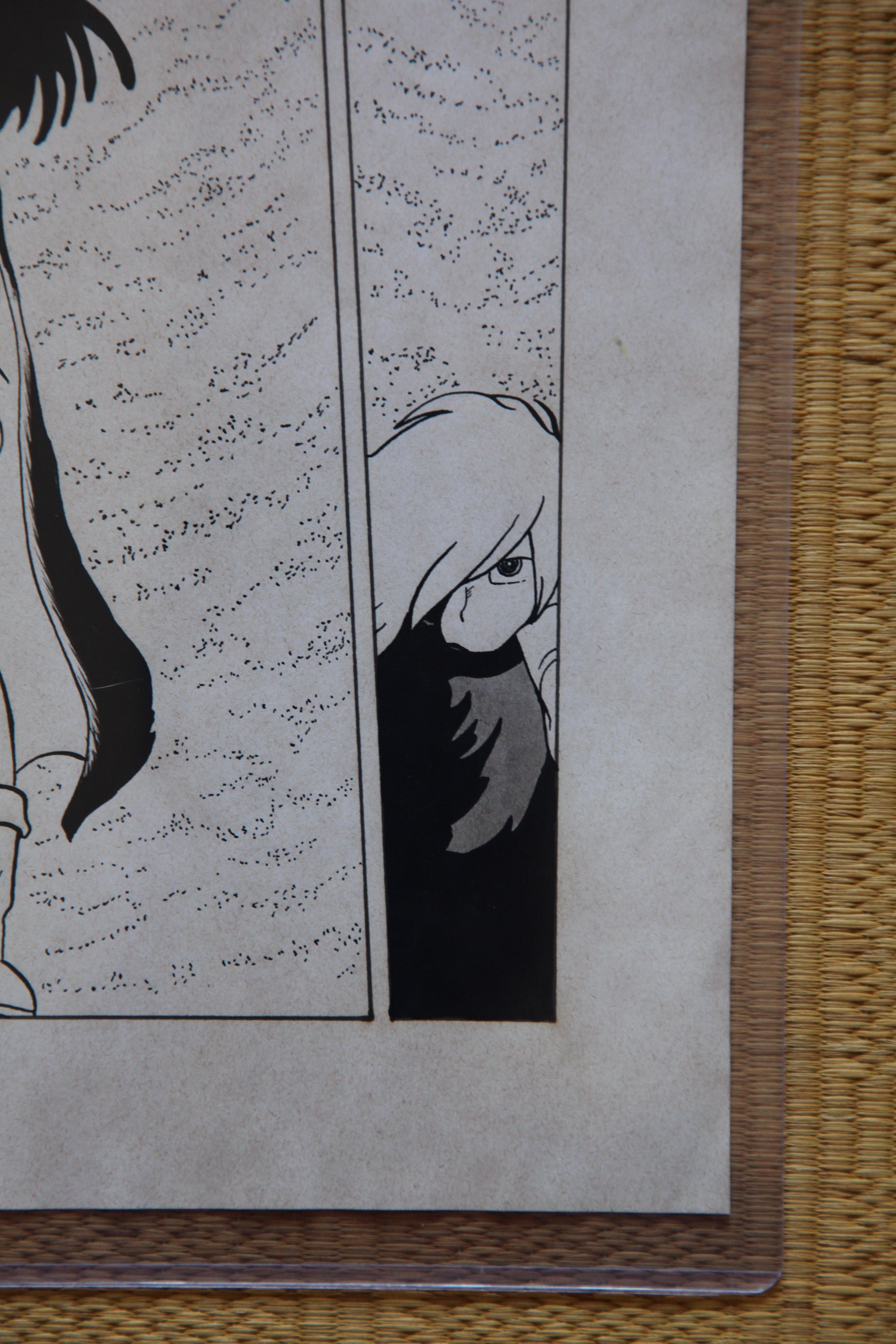Dialogue balloons and text detail from Captain Harlock Portrait