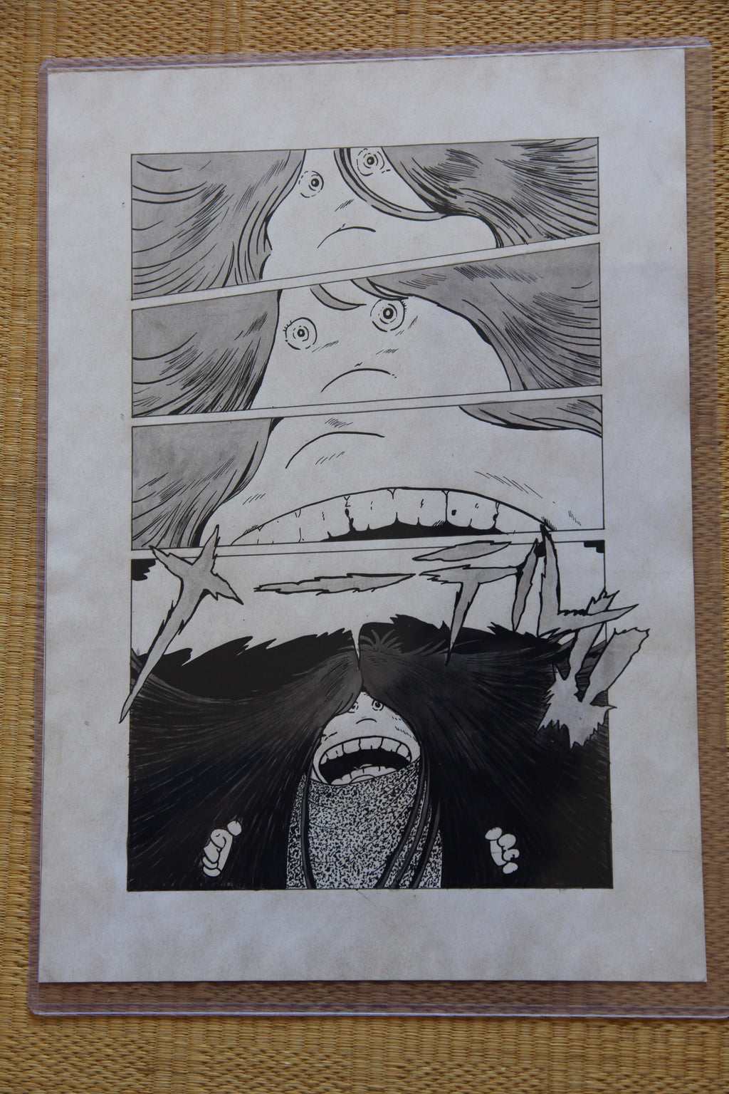 Leiji Matsumoto Galaxy Express 999 Scene | Douga-Style Hand-Drawn Vintage Manga Art