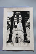 Leiji Matsumoto Galaxy Express 999 Scene | Douga-Style Hand-Drawn Vintage Manga Art